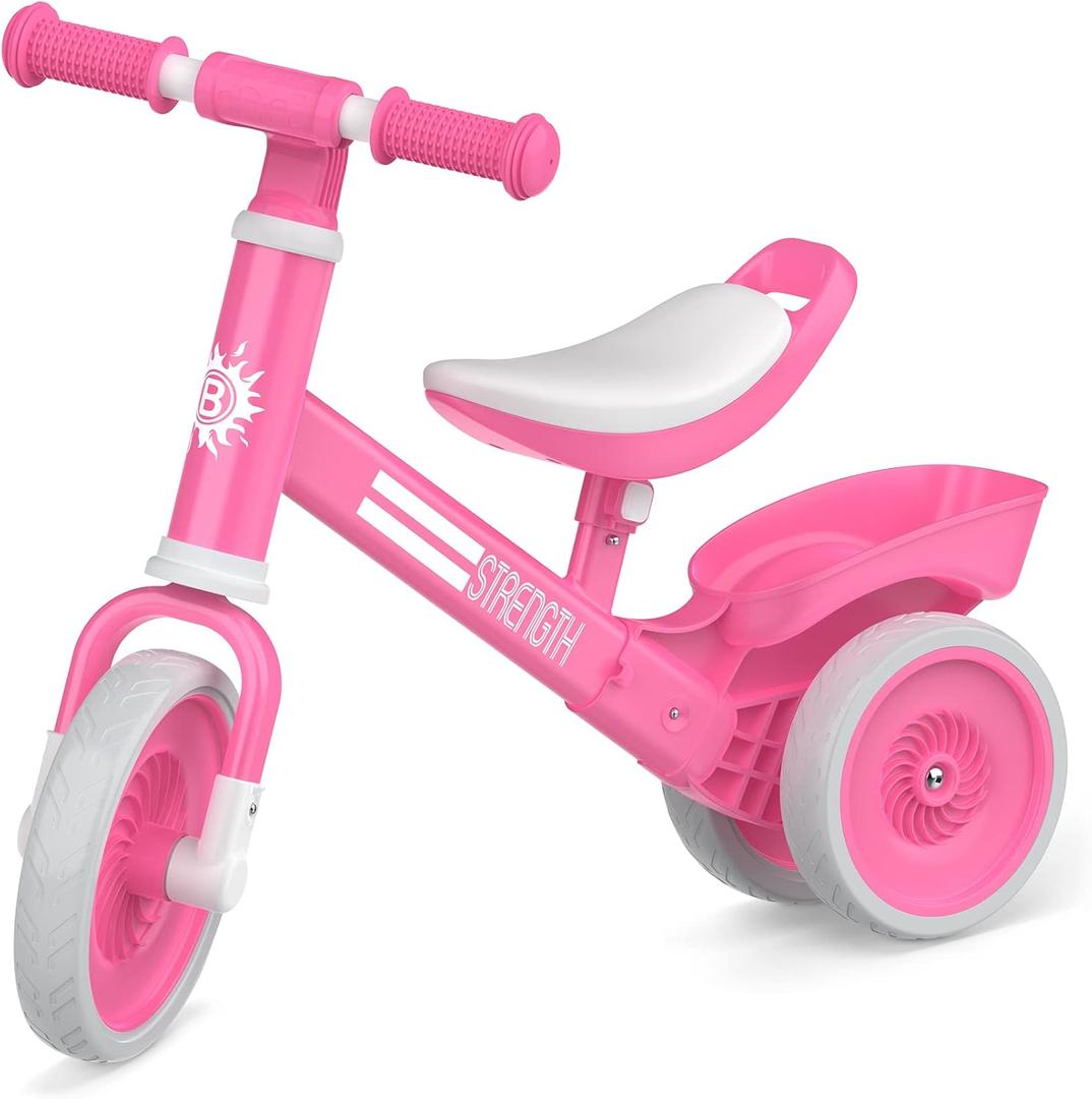 Balance Bike 2-4 Year Old, Perfect, Sturdy, Steady Balance Bike for Toddlers 2 3 4 Year olds, Easy to Put Together, Well Crafted, Bike for 2-4 Boys (Light Pink)