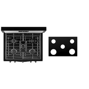 Custom Fit Reusable Burner Liner for Whirlpool Gas Range Stove Protect Your Stovetop with this Splatter Guard Cover - WFG505M0BW