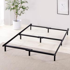 ZINUS Michelle Compack 9-Leg Support Bed Frame, for Box Spring and Mattress Set, Full, Black