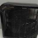 shinic 10" Tabletop Box Fan for Bedroom, 2 Speeds, Quiet Table Fan with Strong Airflow, Energy Efficient Small Box Fan, Portable Kitchen Exhaust Fan for Bedroom Bathroom Office Dorm Workshop, Black (Single Units)