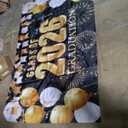 Large Graduation Decorations Banner 2026, Class of 2026 Black and Gold Graduation Backdrop, Congrats Grad Banner for Party Supplies Indoor Outdoor 42"x70"