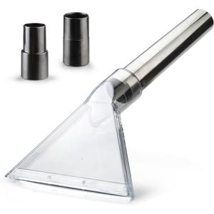 Universal Clear Vacuum Extraction Accessory Compatible with All Shop Vac Extractor with 1-7/8", 1-1/4" Adapters Wet Dry Vacuum Cleaner Attachments for Upholstery Carpet Cleaning Car Detailing (Large)