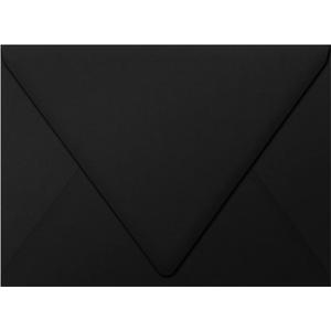 LUXPaper A7 Contour Flap Invitation Envelopes | 5 1/4" x 7 1/4" | Midnight Black | 80lb. Text | 50 Qty