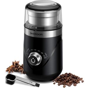 NAYA PREMIUM COFFEE Grinder, Precision Grind Coffee Bean Grinder, 2.5oz Coffee Grinders for Home Use, Automatic Espresso Grinder, 150 Watts Compact Electric Coffee Grinder, Espresso Bean Grinder