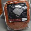 ONDAN Electric Heated Blanket Full Size 72x84 Microplush Cover Blanket 4 Heat Settings & 10 Hours Auto Off, Cozy & Breathable, Warm All Night, Orange