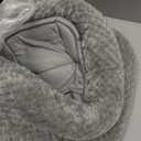 Cat Beds for Indoor Cats Faux Fur Pet Pad Mat Plush Kitten Bed with Non-Slip Bottom for Carriers/ Couch Dog & Puppy Friendly 35 x 27 Inch X-Large Gery