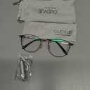 GUDVUE Blue Light Glasses, Computer/Gaming/TV/Phones Glasses for Women/men, Anti Glare/UV400/Eye Strain, Oval Black/Golden