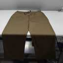 Mens Casual Linen Pants Drawstring Elastic Waist Ribbed Sweatpants Straight Leg Loose Fit, Size L