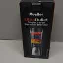 Mueller Personal Blender for Shakes and Smoothies with 15 Oz Travel Cup and Lid, Juices, Baby Food, Heavy-Duty Portable Blender & Food Processor, Grey (Gray)