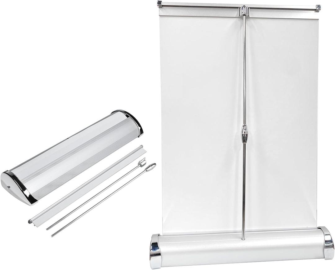 Mini Retractable Roll Up Banner Stand Retractable Banner and Signs for Business Mini Table Top Retractable Banner