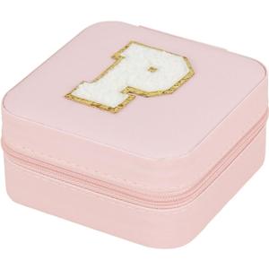 Jewelry Box,Jewelry Holder Organizer Waterproof Velvet Interior Anti-Scratch Removable Dividers Pink Personalized Travel Jewelry Case for Jewelry Storage P