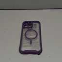 Miracase Designed for iPhone 16 Pro Max Case 6.9'' [Compatible with MagSafe] Full-Body Phone case with Built-in Glass Screen Protector,Drop Proof 16 Pro Max Cover, Purple