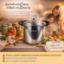 24 qt Pressure Canner,Canning Pressure Cooker with Gauge,14.5PSI,Large Capacity Aluminum Pressure Canners for Compatibility Gas and Induction Cooktops