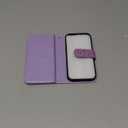 Varikke for iPhone 14 Pro Wallet Case Detachable with Card Holder for Women, Fashion Glitter Leather Strap Strong Magnetic Flip Wallet Removable Phone Case Cover for iPhone 14 Pro 6.1", Light Purple