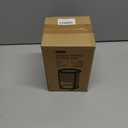 Makeup Brush Holder, 2 Tier Clear Cosmetic Tools Organizer, Round Makeup Organizer for Vanity Countertop (Black)