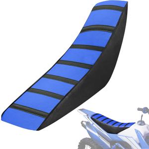 JFG RACING Dirt Bike Seat Cover,Universal Soft Rubber Cushion Covers for E Dirt Pit Bike Ebike Motocross Motorcycle Enduro YZ PW TTR 50 80 125 230 250 250 450-Blue