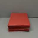 SUNEE Folders with Pockets 3 Hole Punched(50 Pack, Red), 2 Pocket Folders Fit Letter Size Paper, Paper File Folder for School Office Home Business
