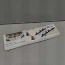 Stove Gap Covers, 2 Pack Stainless Steel Stove Gap Filler, Heat Resistant Oven Gap Filler Adjustable Length 13.8" to 27.5", Range Trim Kit Non-Slip Stove Guard Between Stove Top & Counter - Black