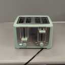 BELLA 4 Slice Toaster with Auto Shut Off - Extra Wide Slots & Removable Crumb Tray and Cancel, Defrost & Reheat Function - Toast Bread & Bagel, Sage