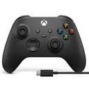 Xbox Wireless Gaming Controller + USB-C® Cable (2025) – Carbon Black – Play on Xbox, Windows, Android, iOS, FireTV Sticks, Smart TVs, VR Headsets