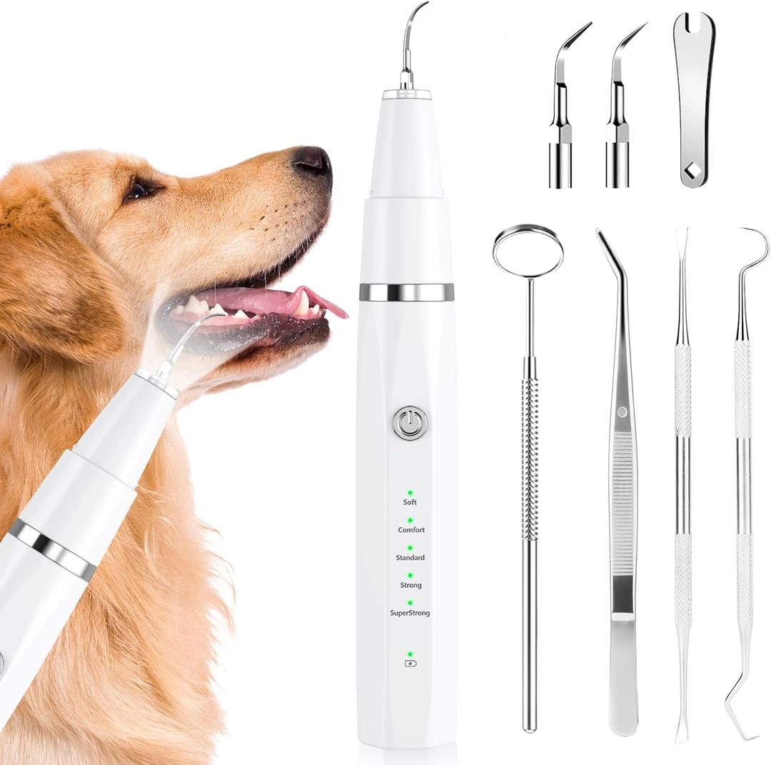 Sonic Tooth Cleaner for Dogs Sonic Tooth Cleaner Dog Plaque and Tartar Remover Tool Dog Teeth Cleaner Dog Tooth Cleaner Ultrasonic Tooth Scaler for Dogs Cleaning Kit