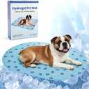 Dog Cooling Mat, Patented Gel Cooling Dog Bed, Non-Slip Waterproof Gel Cooling Pad for Medium Dogs, Pet Cooling Mat for Indoors Outdoors, Crate Kennel Car Travel 24.5"x36"