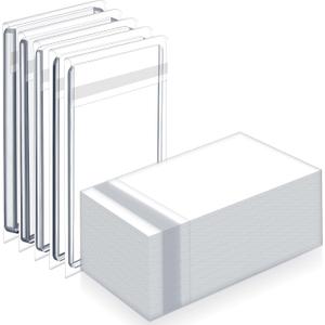 AmazingSpark 600 Pcs Resealable Team Bags for Trading Cards Holders 35-130pt, Fit Card Sleeves Sports Slabs Sleeves Plastic Collectible Slabs Protection
