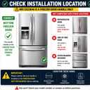 WR12X23646 Freezer Door Handle Replacement for GE Refrigerator