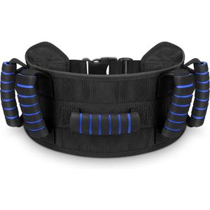 Gait Belt for Seniors with Handles, Gate Belts Medical for Elderly Physical Therapy Transfer Belt for Lifting Seniors,Patients,Disabled(Blue)
