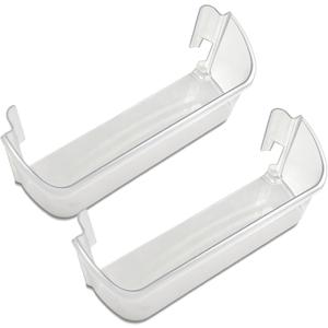 240323002 Refrigerator Door Bin (2 Pack) Compatible with Frigidaire Kenmore, Bottom 2 Shelves on Refrigerator Side, Replace PS429725 AH429725 AP2115742 EA429725 240323005 Door Shelf Bin