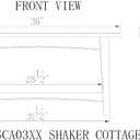 Alaterre Furniture Shaker Cottage Shoe Storage Bench, Espresso, 36”W x 18”H, 36" x 14" x 18"