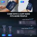 Blood Pressure Monitor for Home Use,Automatic Upper Arm Blood Pressure Machine with 3x199 readout,5.4 inch LED Large Screen,Adjustable Two Cuff 9/17 or 13/21 inches XL Cuff