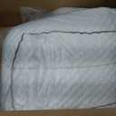 HOMBYS Shredded Memory Foam Knee Pillow for Side Sleepers, 6.5" Height Pillow Between Legs for Aligns Spine & Relieves Pressure Hip & Leg Elevation, Supportive Pillow for Pregnancy, Sciatica, White