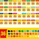 Play-Doh Modeling Compound 36-Pack Case of Colors, Non-Toxic, 3 Oz Cans of Assort. Colors, Back to School Classroom Supplies, Preschool Toys, Ages 2+ 