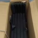 Dog Steps for Car, Truck and SUV - Foldable Pet Stairs for Large Dogs with Non-Slip Rug Surface, Lightweight Dog Ramp Holds Up to 250lbs, 5 Steps (Black Metal Frame, 5 Steps)