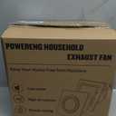 POWERENG Bathroom Exhaust Fan with Light,11.8 In Panel,6000K 12W Square LED,141 CFM,0.7 Sones 4 Inches Duct 110V,Quiet Bathroom Ventilation Exhaust Fan for Shower/Restroom/Office/Home(6000K LED)