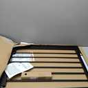 Fairy Baby 22.8"-25.5" Narrow Baby Gate for Stair, Pressure Mounted Auto-Close Pet Gate for Small Walk Thru and Doorways, Safety Child Gate No Drilling, No Extensions, Black