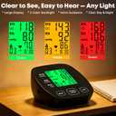Blood Pressure Monitor for Home Use, Upper Arm Wide Range Cuff Fits Pediatric to Large Adult, Easy to Use Accurate Systolic Diastolic Readings, Includes USB Cable & 4 AAA Batteries