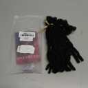 8 inch Interlocking Loc Extensions Human Hair, Soft Human Hair Dreads Extensions, 0.6cm Width 100% Human Hair Dreadlock Extensions, Natural Black (8 inch 20 Strands, 1B 0.6cm)