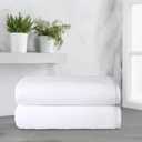 Amazon Basics 2-Piece Quick-Dry Oversize Bath Towel, 100% Cotton, 54" x 30", White