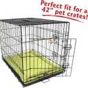 Majestic Pet Dog Crate Mat - Machine Washable Soft Plush Pet Bed Pad for Crates & Kennels | USA Crafted | 42"x26" Villa Apple