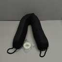 MAGZO Door Draft Stopper 32 Inches, Weighted Triangular Door Snake for Winter Noise Blocker with Hook Loops,Black