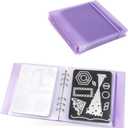 UNIMEIX Thicken 10 Pcs Magnetic Sheets for Die Storage with 1 Binder Cover, Stamp and Die Storage Die Cut Storage for Card Making Supplies(1.2 mm Thickness, Purple