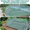 3 Pcs 39" x 18" x 16" Pop Up Garden Plants Cover with 24 Ground Nails, Mesh Netting Covers Net Cage Guard Protector for Protecting Plant Vegetable Fruit Flowers Seedlings Herbs from Birds Animals