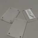 TWING Acrylic Fridge Magnetic Picture Frames 6 Pack, 2.4 x 3.5 in Magnet Photo Frames, Double Sided Photo Refrigerator Magnet Mini Frame for Fujifilm Instax, Polaroid Photos Holder with Cloth