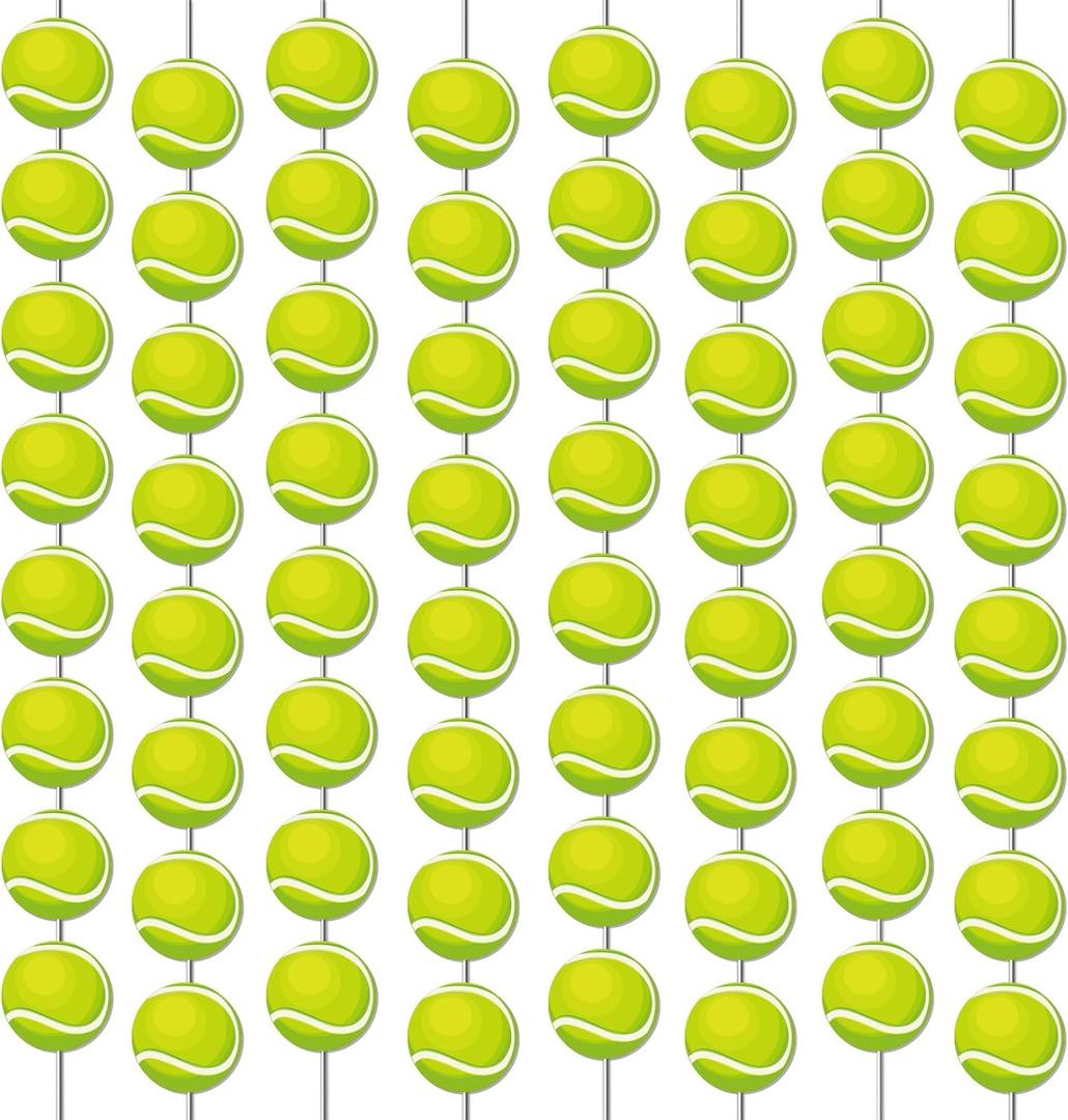 12 PCS Tennis Banners Tennis Ball Hanging Swirl Tennis Sports Game Party Garland Kit Sport Ball Paper Cutouts for Kids Teenagers Men Sports Birthday Baby Shower Party Favor Indoor Home Office Decor