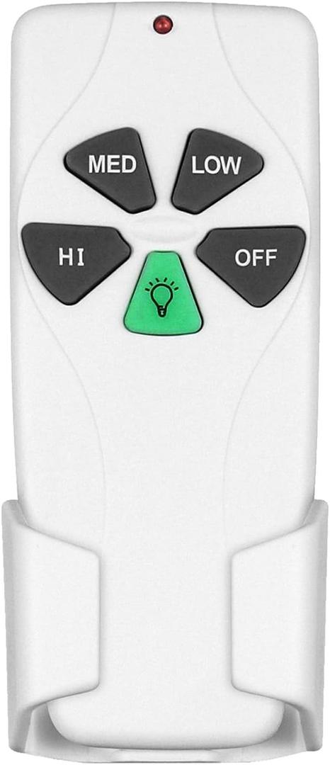 FAN53T Ceiling Fan Remote Control Replacement for Harbor Breeze, Allen+Roth, Kichler, Litex, Hampton Bay Ceiling Fans, 3-Speed, Light Dimmer, 303.9MHz