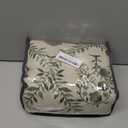 Olive Floral Linen Curtains for Living Dining Room 86 Inch Length 2 Panels Green Poppy Botanical Flower Pattern Printed Curtains Back Tab Semi Sheer Farmhouse Decor French Country Drape for Bedroom