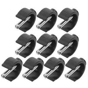 PACKOVE 10pcs C-Shape Cane Clamp Set Heavy-Duty Walker Clips for Crutches Easy to Install Universal Fit for Elderly and Disabled Sturdy Accessory for Stability
