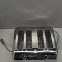 Toaster 4 Slice Retro Stainless Steel,Best Prime 4 Slice Toaster Wide Solt with 7 Shade Settings, Perfect for Waffles, Bagels and More Lainsten T-527